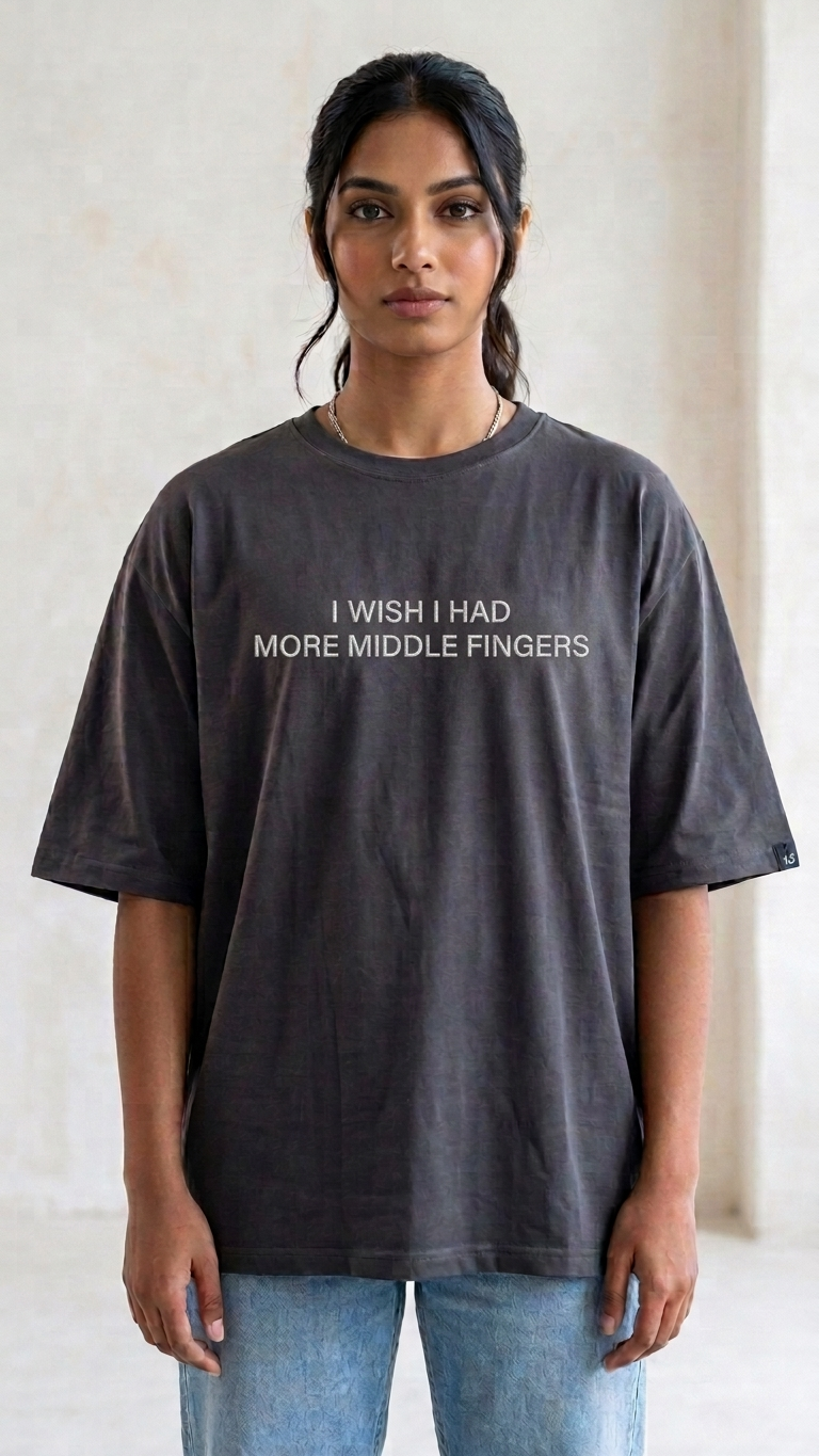 I Wish Had More Middle Fingers Rhy T-shirt