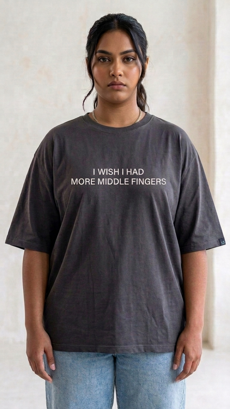 I Wish Had More Middle Fingers Rhy T-shirt